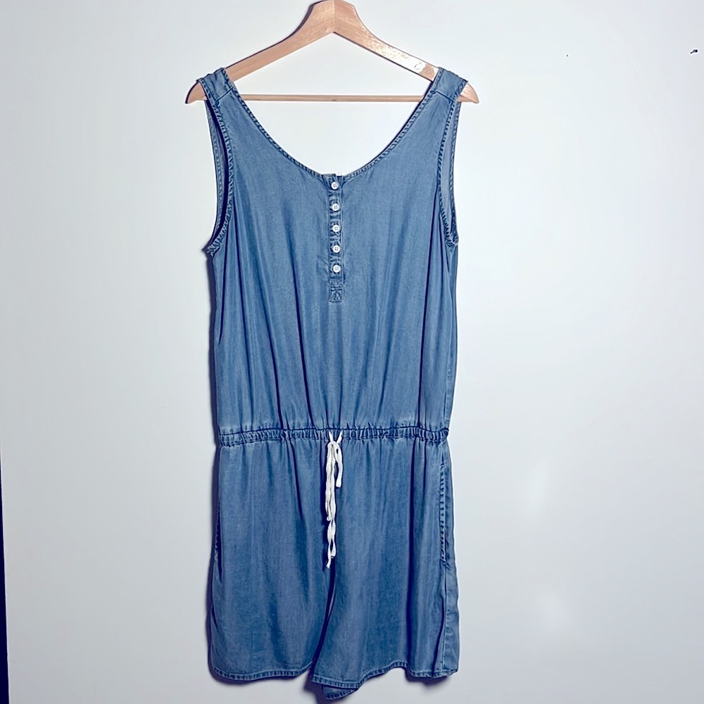 Beachlunchlounge Collection Blue Sleeveless Shorts Romper